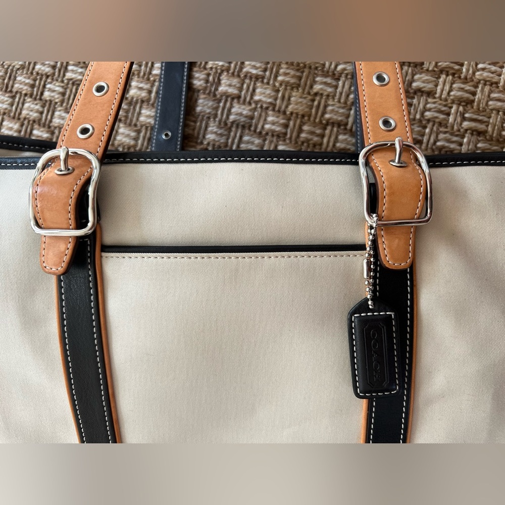 Coach canvas tote